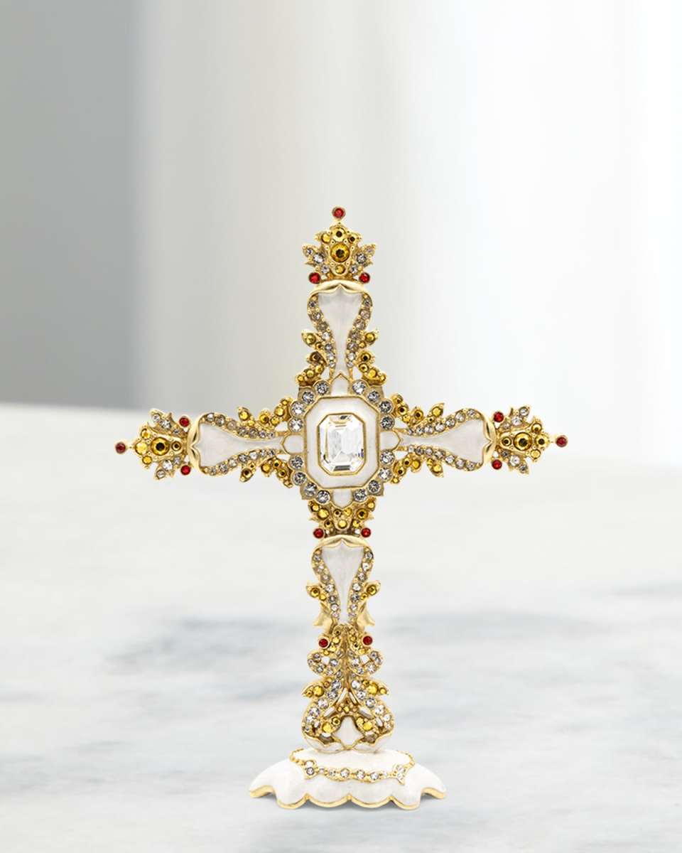 2025 Francis Jeweled Tabletop Cross